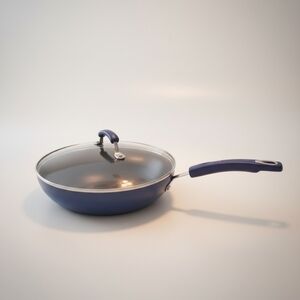 Rachael Ray Cookeway 11 Inch Wok  Frying Pan With Lid